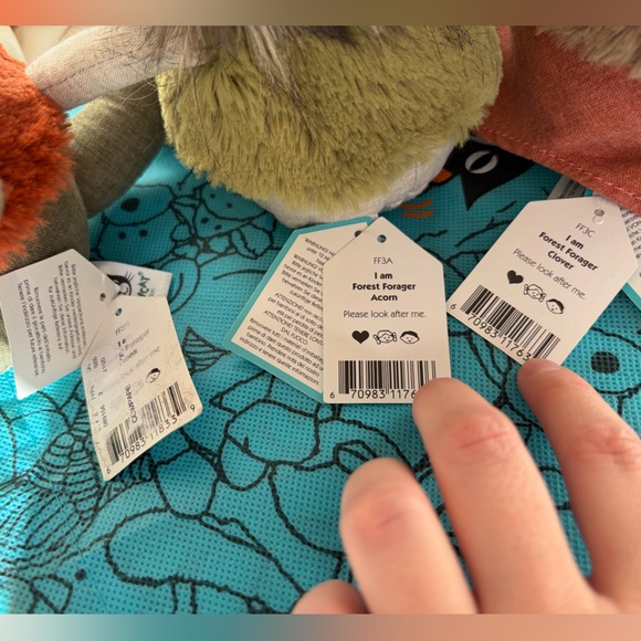 NWT Forest Forager Clover, Acorn, Nook, Grobble Jellycat RARE - Picture 3 of 10